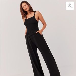 Pact soirée one and done jumpsuit black medium